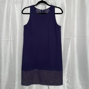 Ann Taylor LOFT Navy Waffle dress, Size 6